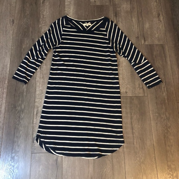 Madewell coin toss stripe dress navy & white S - Picture 3 of 5